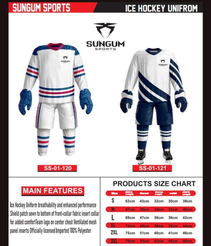 🏒 SUNGUM SPORTS – Premium Ice Hockey Uniforms (Custom & Wholesale)