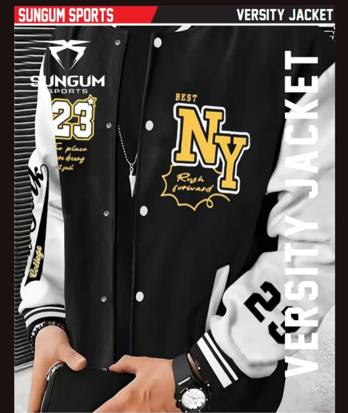🧥 SUNGUM SPORTS – Premium Varsity Jacket (Custom & Wholesale)
