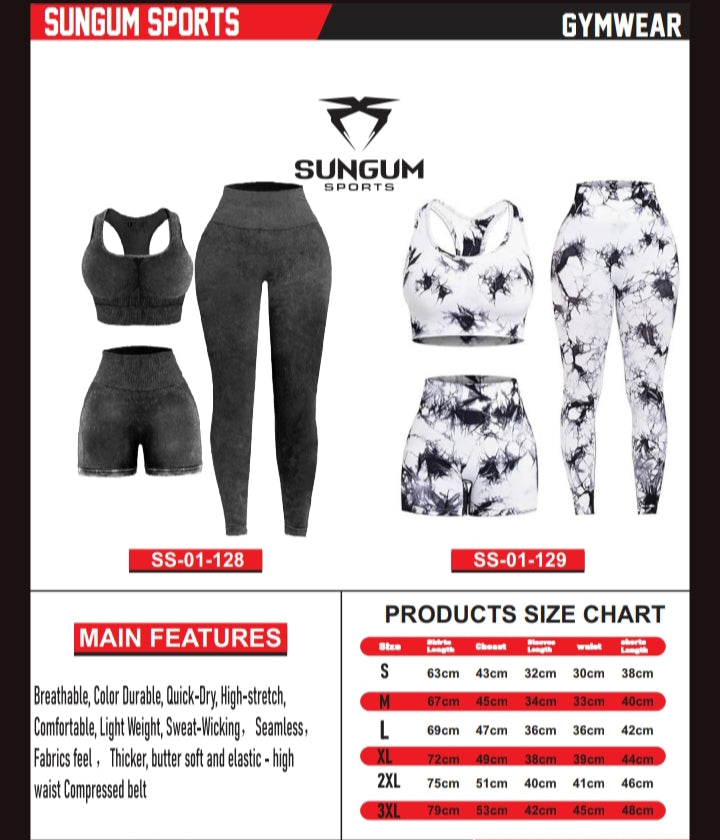 SUNGUM SPORTS – Premium Gymwear Set (Women’s Activewear)