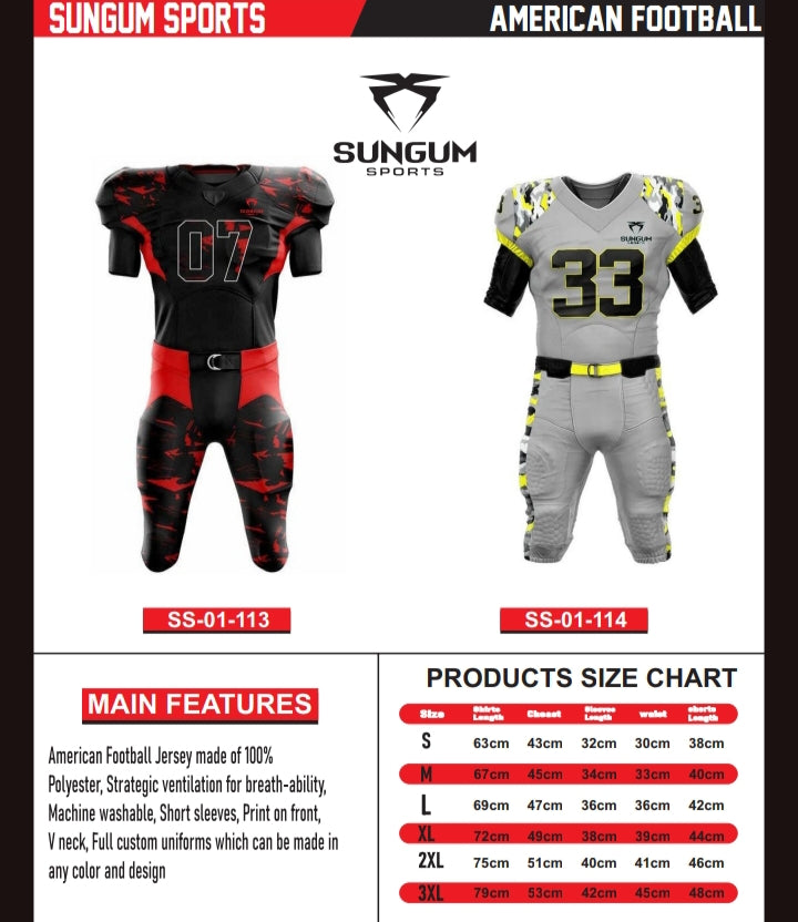 Sungum Sports – American Football Uniforms