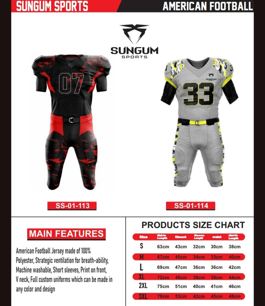 Sungum Sports – American Football Uniforms